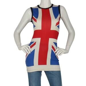 Vintage Ginger Spice Union Jack UK Punk Ramones Rock Y2K Bodycon Dress T Shirt